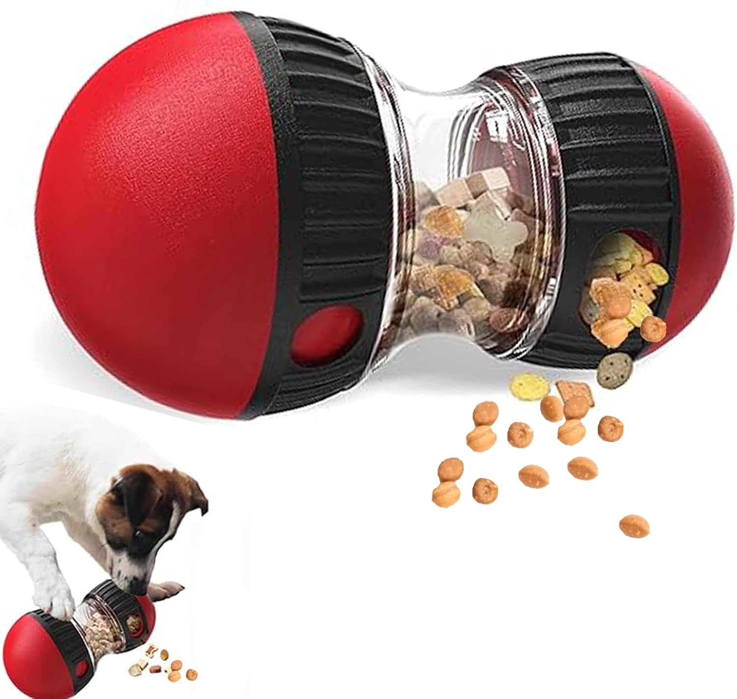 Dog Puzzle Feeder Toy - 강아지 장난감 & 조절 가능한 슬로우
