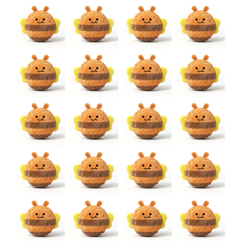 Interactive Squeaky Plush Dog Toy - 20개 미니 푹신한 삑삑이 애완동물 공,