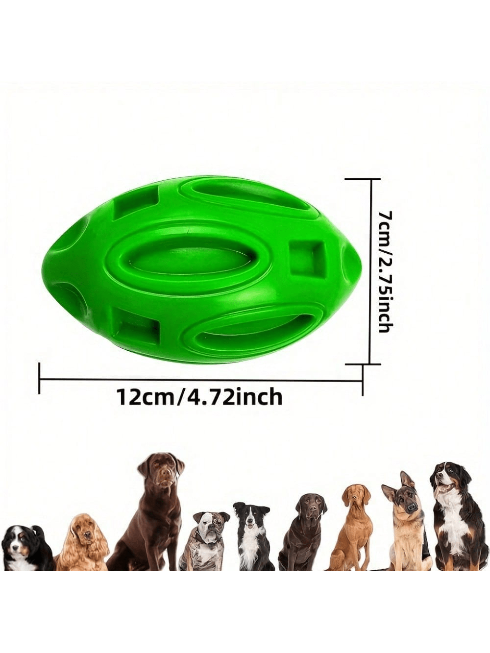 1PC 파괴 불가능한 삑삑이 럭비공 강아지 씹는 장난감 - Indestructible Dog Chew Toy 리뷰 및 가격