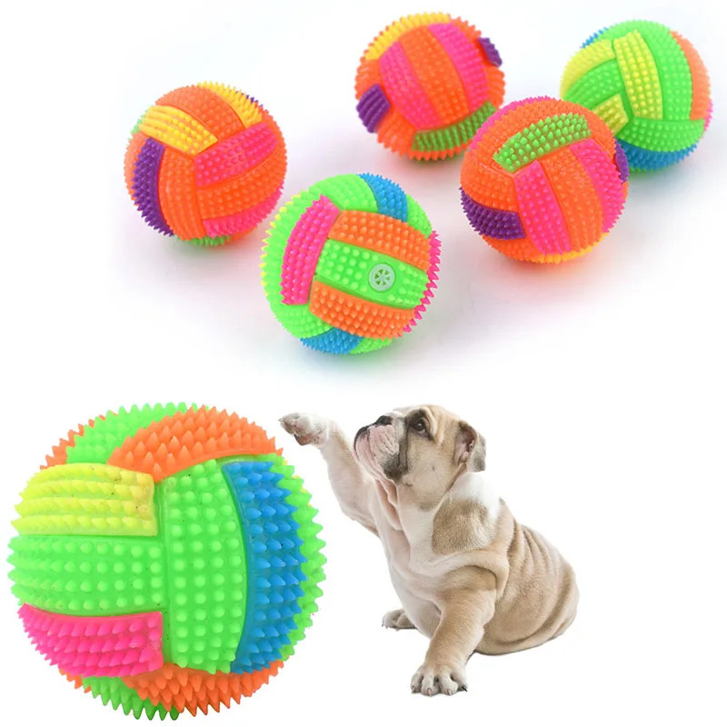 빛나는 탄성 활성화 사운드 볼 장난감 마사지 볼 호루라 - Interactive Squeaky Plush Dog Toy 리뷰 및 가격