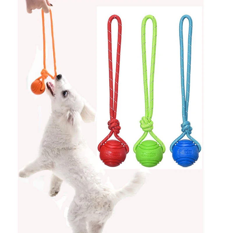 코튼 로프 공 장난감 개 훈련 공, 내구성 있는 상호작 - Suction Cup Dog Tug Toy 리뷰 및 가격