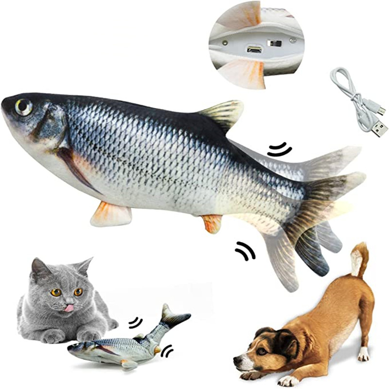 고양이 장난감 물고기 USB 충전식 물고기 인터랙티브  - Electric Floppy Fish Dog Toy 리뷰 및 가격