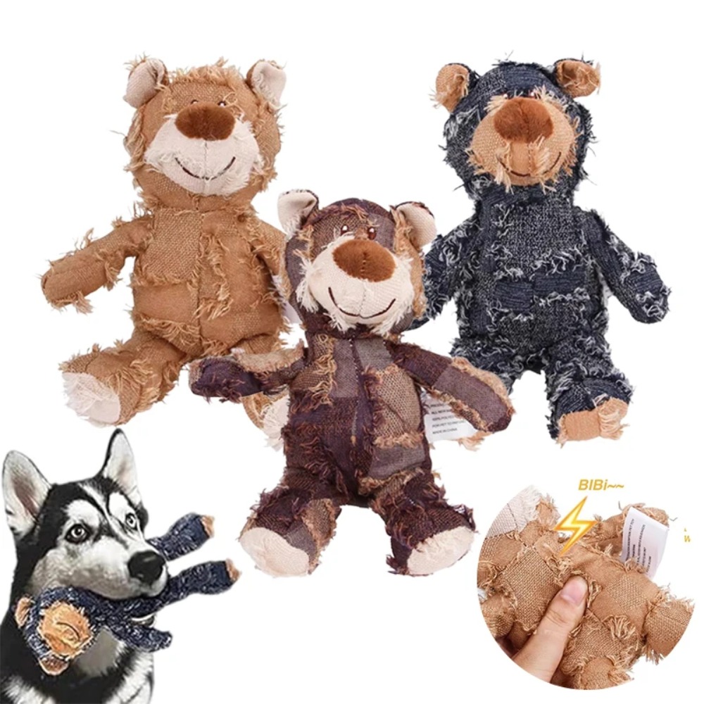 강아지 씹기 장난감, 내구성 강한 곰 인형 장난감, 삑 - Indestructible Dog Chew Toy 리뷰 및 가격